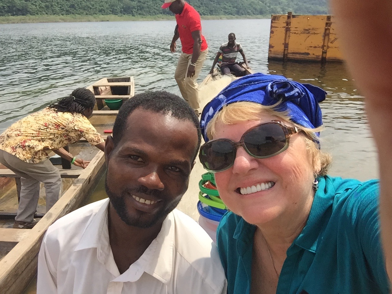 Selfie of a woman with a Ghanian man